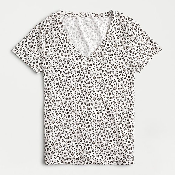 *NEW* J. Crew Leopard Print T-Shirt - Picture 1 of 4